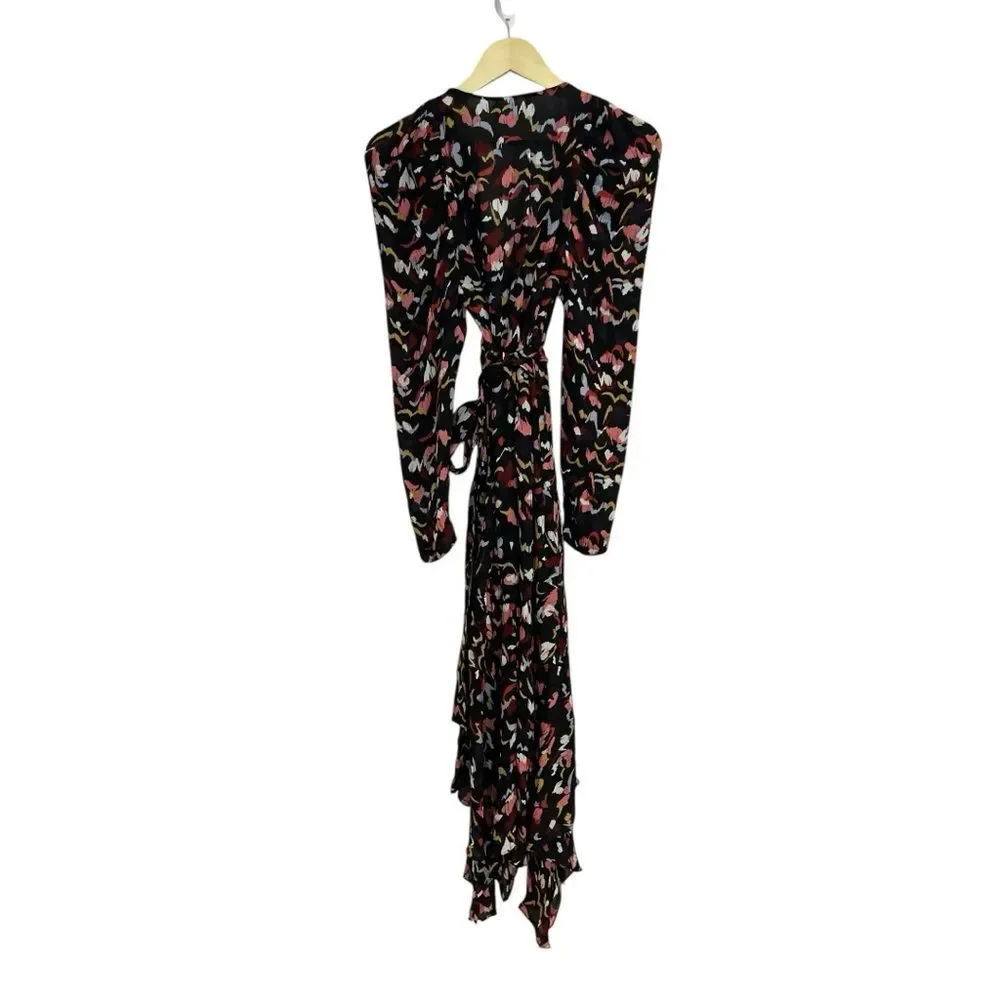 A.L.C. Tianna‎ Floral Wrap Midi Dress Size 4